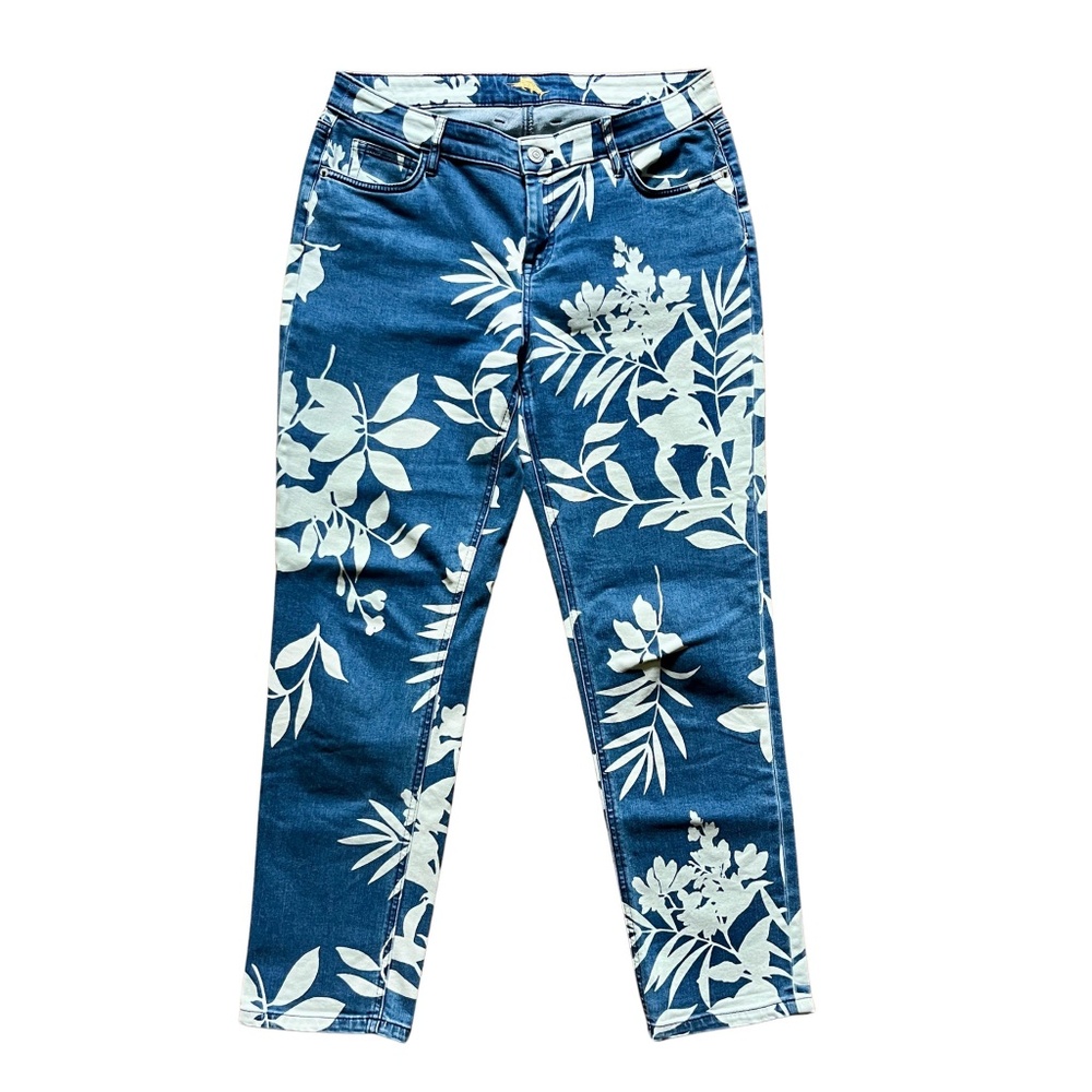 Tommy Bahama Women's Tema Indigo Bleach Sky Indigo Slim Boyfriend Jeans Tropical